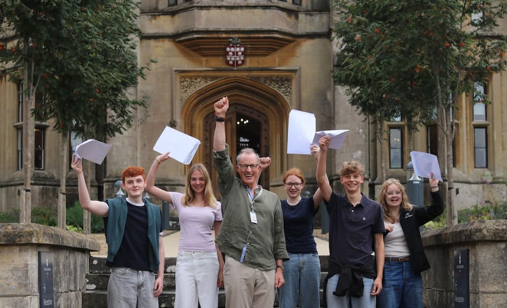 Kingswood pupils celebrate an outstanding set of GCSE results
